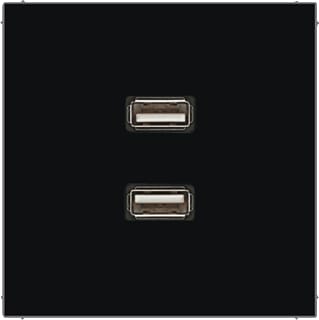 Jung - LS RANGE Multifunctionele verbindingsdoos Afd Ls990 Zwart 2Xusb