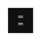 Jung - LS RANGE Multifunctionele verbindingsdoos Afd Ls990 Zwart 2Xusb