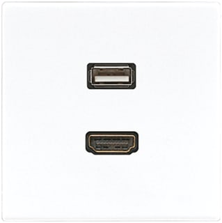 Jung - LS RANGE Multifunctionele verbindingsdoos Afd Ls990 Wit Hdmi/Usb