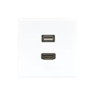 Jung - LS RANGE Multifunctionele verbindingsdoos Afd Ls990 Wit Hdmi/Usb