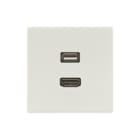 Jung - LS RANGE Multifunctionele verbindingsdoos Afd Ls990 Lgr Hdmi/Usb
