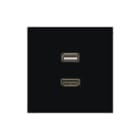 Jung - LS RANGE Multifunctionele verbindingsdoos Afd Ls990 Zw Hdmi/Usb
