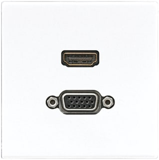 Jung - LS RANGE Multifunctionele verbindingsdoos Afd Ls990 Alp Hdmi/Vga