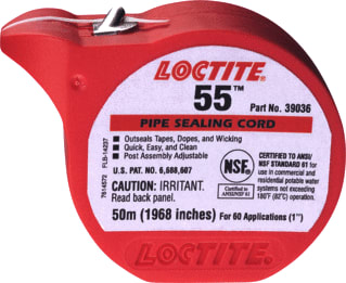 Loctite - Afdichtingsmiddel Draadpakk 55 50M Br
