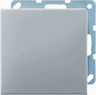 Jung - Aluminium/Edelstaal/Chroom Bed.element / centr.pl. schakelmat. Afd Blind Rvs Xd
