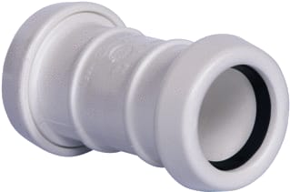 Pipelife - Fitting met 2 aansluitingen pp steekmof 32 wit