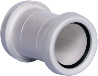 Pipelife - Fitting met 2 aansluitingen pp overschuifmof 50 wit