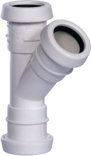 Pipelife - Fitting met 3 aansluitingen pp tstuk 40 45gr 3xm wit
