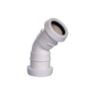 Pipelife - Fitting met 2 aansluitingen pp bocht 32 45gr 2xm wit