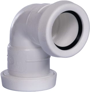 Pipelife - Fitting met 2 aansluitingen pp bocht 40 90gr 2xm wit