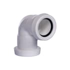 Pipelife - Fitting met 2 aansluitingen pp bocht 40 90gr 2xm wit