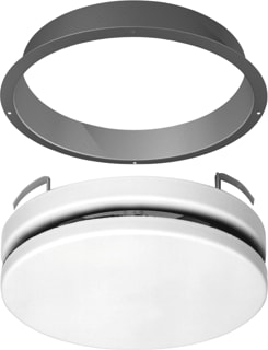 Barcol-Air - Toevoer/retour VTAORO4 Ventilatieventiel Toevoerrozet+Ring 125Mm