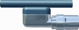 Thermic - Rad.aansl.combi. m kraan+onderblok vent.set 1mm8 haaks chr.