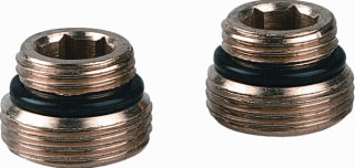 Henco - RADNI Fitting met 2 aansluitingen Nippel.Onderbl.1/2X3/4