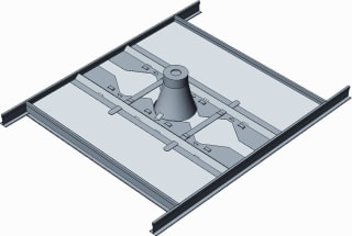SCS - Spotplaat Moduul Mech. toebeh. verlichtingsarmatuur moduul 600   se