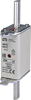 ETI - Smeltpatroon (mes) Zekering 690V 25A Nh1 C Gg