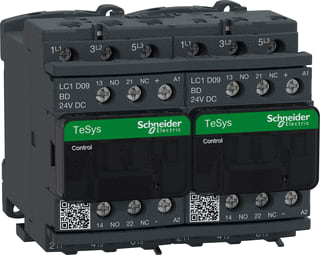 Schneider Electric - TeSys Deca Advanced Magneetschakelaarcombinatie Omkschak Lc2D09Bd 24Vdc