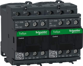 Schneider Electric - TeSys Deca Advanced Magneetschakelaarcombinatie Omkschak Lc2D09Bl 24Vdc