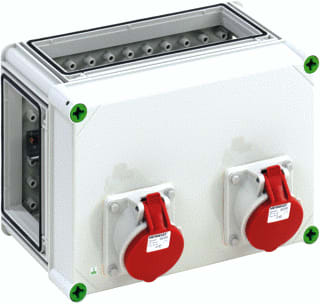 Spelsberg - CEE-contactdoos combinatie 01048001