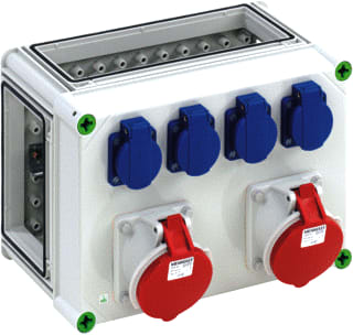 Spelsberg - CEE-contactdoos combinatie 01049101
