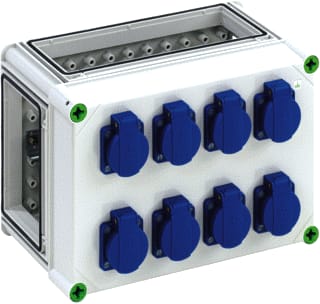 Spelsberg - CEE-contactdoos combinatie 01047001