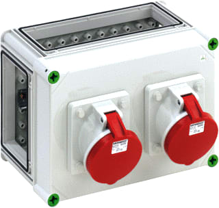 Spelsberg - CEE-contactdoos combinatie 01048801