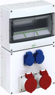 Spelsberg - STV CEE-contactdoos combinatie 1222-S16