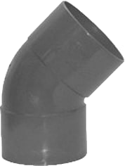 Pipelife - Polisan Fitting met 2 aansluitingen Pvc Bocht 45 2Xm 200 L