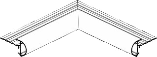 Roval - Dakrandprofiel Trim Bin.Hoek 26 Kraal