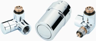 Danfoss - RA-URX Rad. aansl. combi. v decorradiator Design Set Rechts Chroom