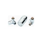 Danfoss - RA-URX Rad. aansl. combi. v decorradiator Design Set Rechts Chroom