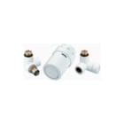 Danfoss - RA-URX Rad. aansl. combi. v decorradiator Design Set Links Ral9016