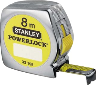 Stanley - PowerLock Meetlint Powerl198 Rolmaat 8 Meter
