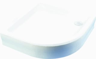 Hüppe - Purano Bad- en douchebakplint Pl Rnd 80X90 Wit
