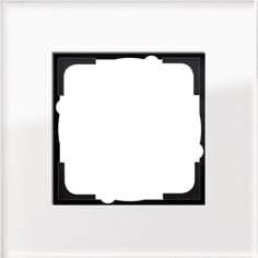 Gira - Esprit Afdekraam schakelmateriaal Afdkrm 1V Esprt Glas Wit