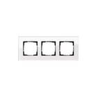 Gira - Esprit Afdekraam schakelmateriaal Afdkrm 3V Esprt Glas Wit