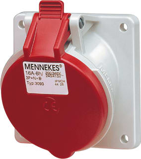 Mennekes - CEE-contactdoos, aanbouw Cee Abcntds 5P 16A 400 Xd