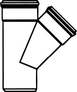 Pipelife - Renofort SN 4 Fitting met 3 aansluitingen Pvc T-St 45 2X Mf/Sp 160