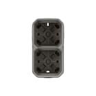 Legrand - Plexo Opbouwbak inbouwschakelmateriaal Opbouwdoos 2V 4 Ing Gri