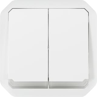 Legrand - Plexo Installatieschakelaar 2xschakdrukk verl w