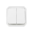 Legrand - Plexo Installatieschakelaar 2xschakdrukk verl w