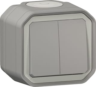 Legrand - Plexo Installatieschakelaar 2Xwissel-Drukknp Gr