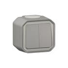Legrand - Plexo Installatieschakelaar 2Xwissel-Drukknp Gr