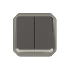 Legrand - Plexo Installatieschakelaar 2xschak-drukkn ant