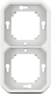 Legrand - Plexo Afdekraam schakelmateriaal Inbouwkader 2V Wit