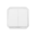 Legrand - Plexo Installatieschakelaar 2Xwissel-Drukknop W