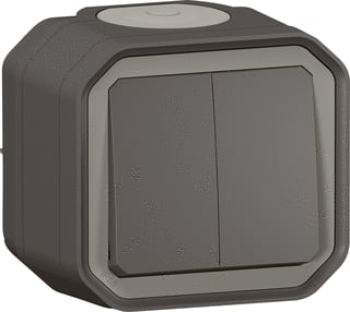 Legrand - Plexo Installatieschakelaar 2xwissel-drukkn ant