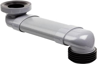 Rapotec - RAPO Fitting met 2 aansluitingen Wc Sprongbocht 170-345 Mm