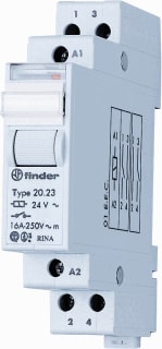 Finder - 20 Bistabiel relais Impulsrel 1M+1V/230V