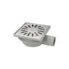Aquaberg - 4116 Vloerput met 1 aansluiting Abs Put Nv 15X15Cm R/R Rvs304